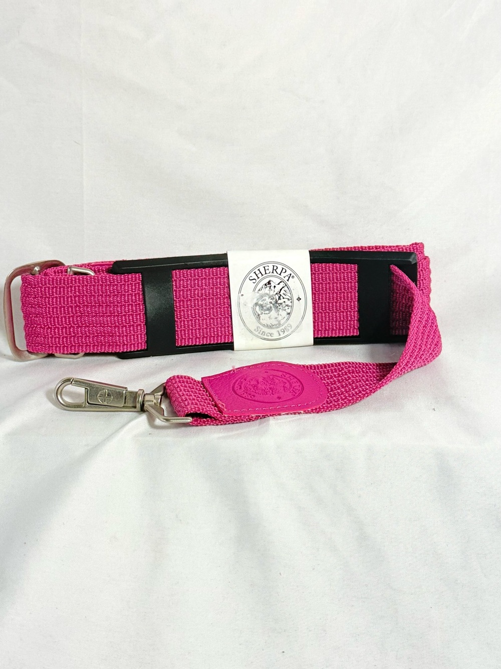 Sherpa Adjustable Pink Dog Nylon Strap with Metal Clip